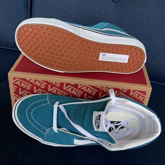 Vans Sk8-Hi Blue Coral/True White MENS - Picture 5 of 16